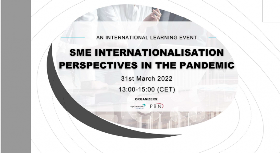 The challenges of the internationalization of SMEs, especially with regard to the pandemic