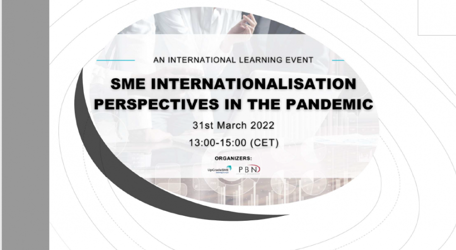 The challenges of the internationalization of SMEs, especially with regard to the pandemic